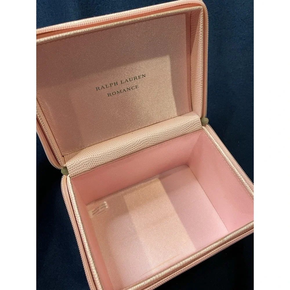 Polo Ralph Lauren Romance Pink Snake Skin Travel Case 7